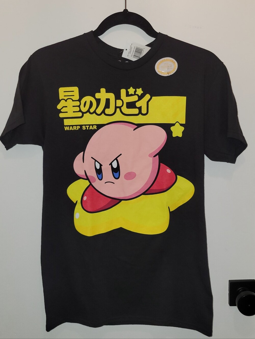 NWT Nintendo Super Mario Kirby Warp Star Adult Short Sleeve T-Shirt size S